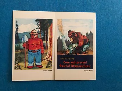 Vintage Smokey The Bear Cards - 2 Cards  (English/Spanish) - Rare - New • $6