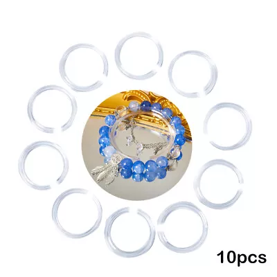 10Pcs Clear Jewelry Bracelet Display Holder Bangle Organizer Practical Use Tool • £3.62