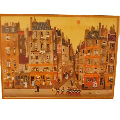 Street Parade By Michel Delacroix Signed Matted And Framed • $75