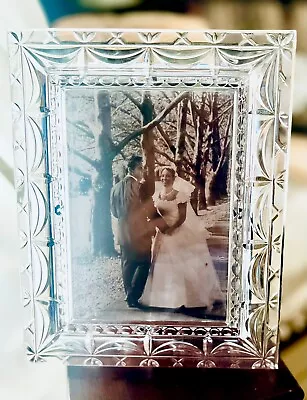 Mikasa Crystal Frame Serenade WeddingPicture Frame 5 × 7.      NIB • $20