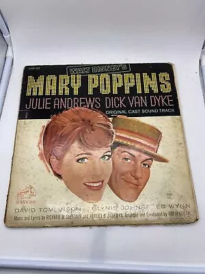 Walt Disney-1964 Marry Poppins Original Cast Soundtrack--LP Record  • $14.99
