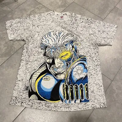 Vintage Marvel Comics 1992 AOP Mega Print Cable’s Head Tshirt • $500