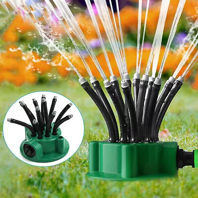 360?? Flexible 12 Tubes Garden Yard Lawn Water Sprinkler Watering Sprayer System • $5.99