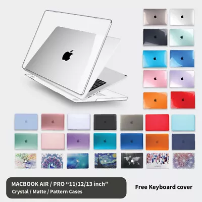 $19.85 • Buy Apple MacBook Hard Case + Keyboard Cover Air 11  12'' 13  Pro 13 Inch Retina