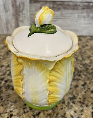 Vintage Lefton Cabbage Canister With Lid Made In Japan • $17