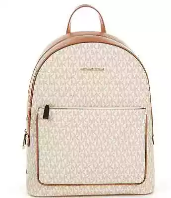 Michael Kors Adina Large Backpack Acorn And Vanilla New • $134.95