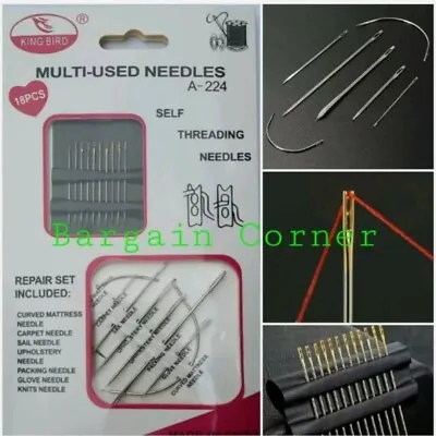 Sewing Needles Straight Curved Mattress Carpet Upholstery Packing Needle 18-1 • £3.98