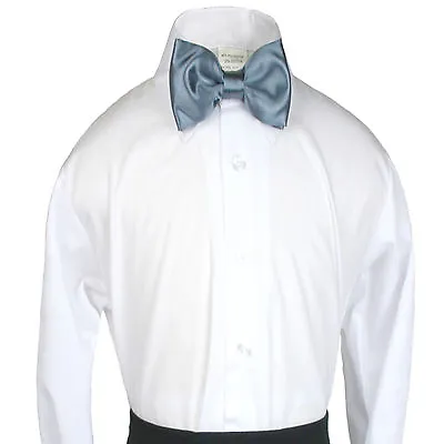 $4.99 • Buy New Satin Bow Tie For Baby Toddler Kid Teen Boy Formal Tuxedo Suit 23 Color Pick