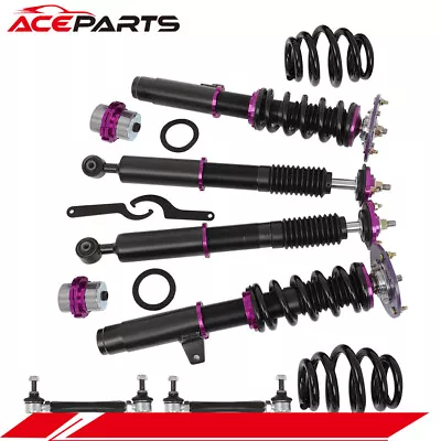 Purple Coilovers Shocks Spring Kit For 2001-05 BMW E46 320i 325i 330i Adj Height • $235.50