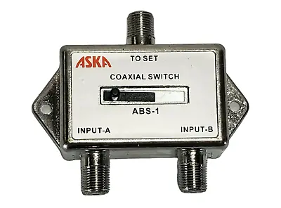 A/B Switch Coaxial Splitter 2 Way Game Antenna Cable TV CATV Slide Switch ASKA • $4.49