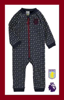 £10.99 • Buy ⚽️ASTON VILLA FC⚽️Official⚽️Babys AVFC Stadium SLEEPSUIT⚽️0-3 Months⚽️New⚽️
