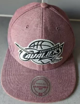 Cleveland Cavaliers Mitchell & Ness Pink NBA Adjustable Fit Baseball Hat Or Cap • £10.99