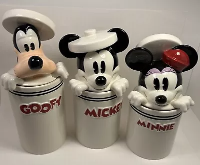 Disney Mickey Minnie & Goofy Peek-A-Boo 3 Canister Set Read Description • $179.99