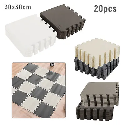 20 Large EVA Soft Foam Kids Floor Mat Jigsaw Tiles Interlocking Garden Play Mats • £12.59