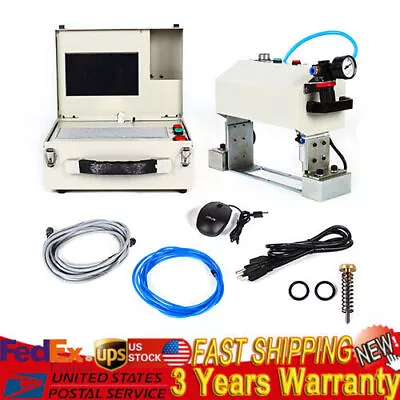Pneumatic Dot Peen Marking Machine Vin Code Chassis Number Printer Any Angle Arc • $721.05