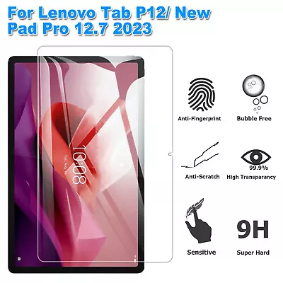 Tempered Glass Screen Protector For Lenovo Tab P12 12.7  2023 / XiaoXin Pad Pro • £11.99