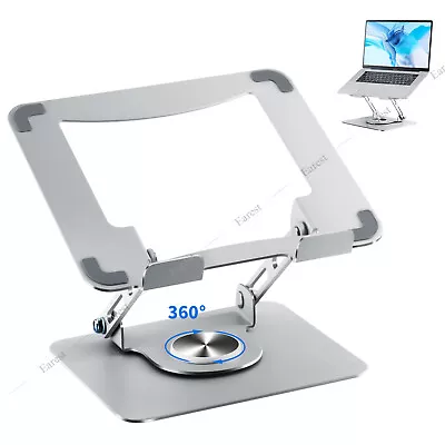 360° Rotating Adjustable Laptop Stand Riser For Desk Computer Holder Foldable • $21.99