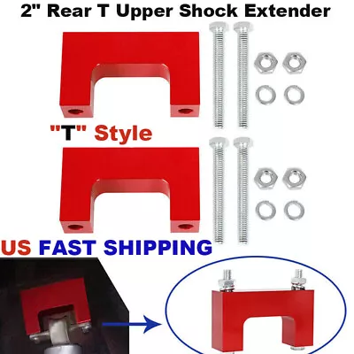 2  Rear T Upper Shock Extender Kit For 60's - 80's RWD Chevrolet A F G & X-Body • $41.99