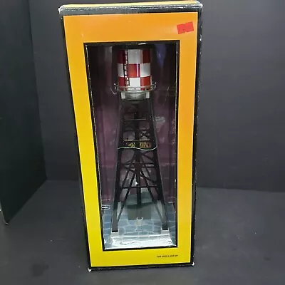 MTH 30-9029 Checker Board #193 Style Industrial Water Tower W/Beacon L 321 • $58.50