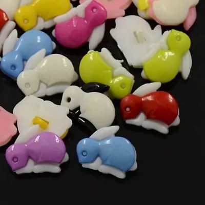 Shank Buttons - Rabbit - Individual Colours-Multibuy Discounts • £2.49