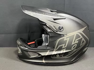 Troy Lee Designs D3 Fiberlite  Adult LG Factory Mono Bike Helmet Matte Black New • $135.99