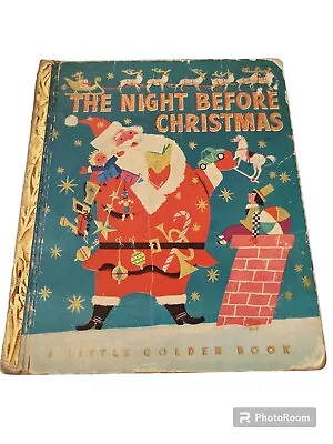 VTG 1949 Little Golden Book The Night Before Christmas D EDITION • $15