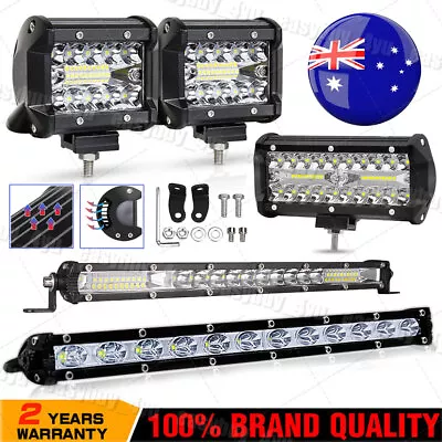 LED Work Light Bar Flood Spot Lights Driving Lamp Offroad Car Truck SUV 12V 24V • $27.79