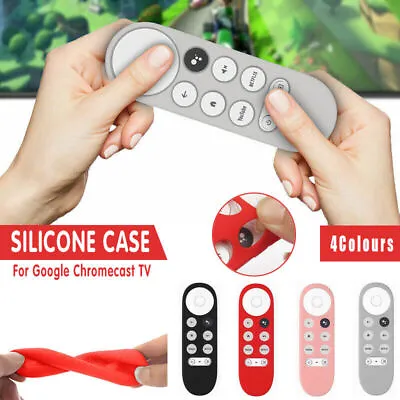 Silicone Case Protective Cover Shell For Google Chromecast TV 2020 Voice Remote • $7