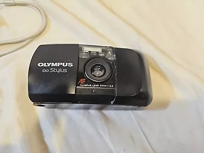 Olympus Infinity Stylus MJU AF 1:3.5 35mm Film Camera Black TESTED • $10.50