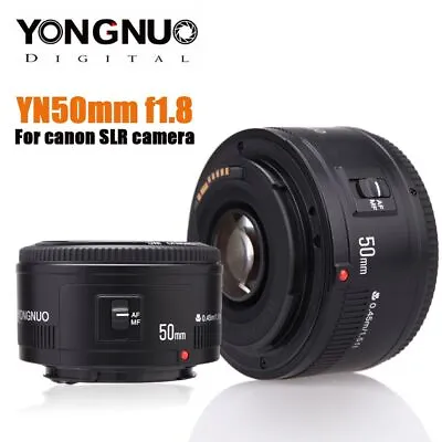 Camera Lens For Canon DSLR F1.8 Large Aperture Auto Focus 50mm SLR Cameras AF • $270.62