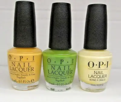 OPI Set Of 3 Nail Polishes 15ml Spring Collection • £12