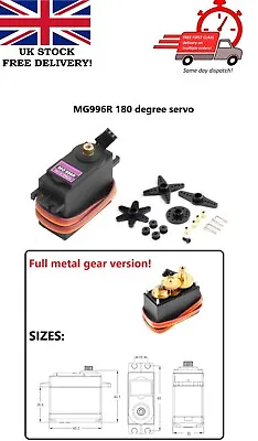 MG996R FULL Metal Gear High Torque Servo Motor For RC Boat Plane Car Tamiya • $10.94