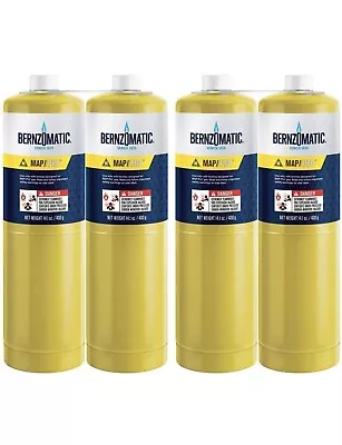 Bernzomatic Pre-Filled MAP-Pro Gas Torch Style Cylinder - Pack Of 4 • $59.99