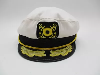 Vintage Captains Hat Cap Navy Detailed Snapback • $24.99