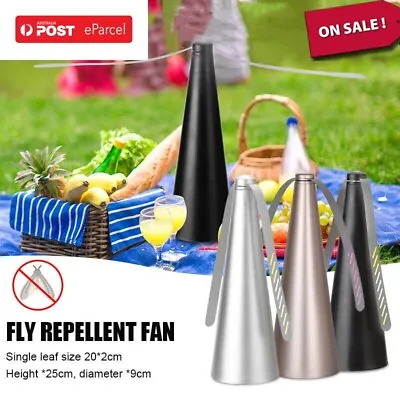 Automatic Fly Trap Repellent Fan Keep Flies Bugs Away From Your Food New • $10.49