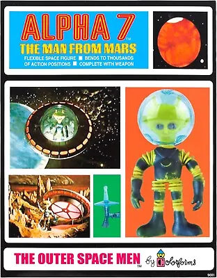 Vintage 1960 Colorforms Aliens Outer Space Men Mason Alpha 7 Major Matt Mason • $325