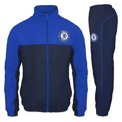 Chelsea FC Mens Tracksuit Jacket & Pants Set OFFICIAL Football Gift • £54.99