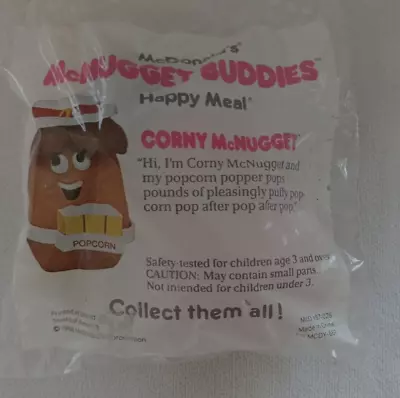 1988 MCDONALDS MCNUGGET BUDDIES HAPPY MEAL TOY - CORNY MCNUGGET - Sealed • $16.90