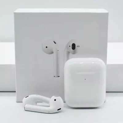 Apple AirPods 2nd Generation Bluetooth Earbud Headphones Wireless Charging Case • $39.99