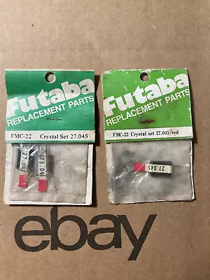 Futaba FMC-22 Crystal Set 37.045 3pcs Vintage AM RX/TX 9 NIP • $9.99