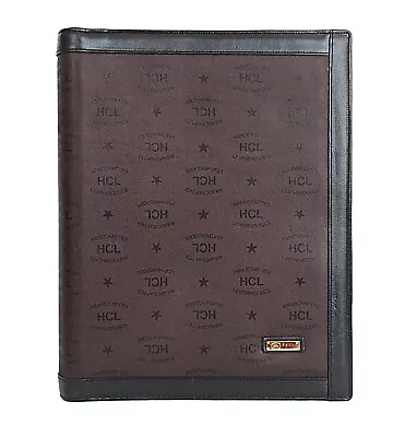 HCL Handcrafted Leathergoods Vintage Leather Portfolio Black Brown • $280