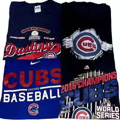 Bundle Of 4 MLB Chicago Cubs T-Shirt Christmas Baseball Sz XL-2XL • $35
