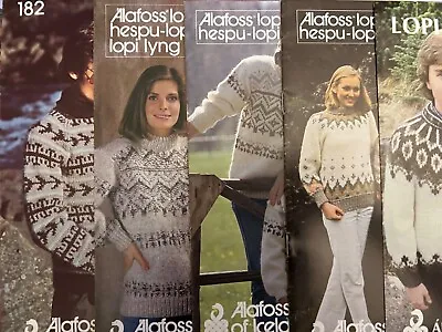 Alafoss Of Iceland. Lopi. Knitting Patterns. Vintage. New. Assorted Styles. • £2.99