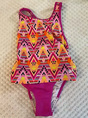 2 Piece Girls' Size 7 Colorful Speedo Swimsuit-NEW WITH TAGS! • $8.99