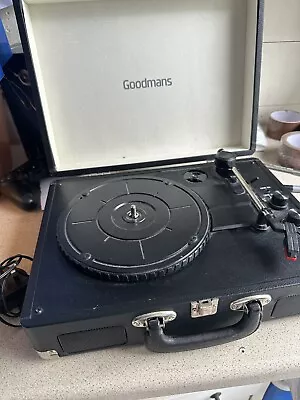 Retro Style Goodmans Portable Record Player - Built-In Speakers USB 33.3/45/78 • £26.95