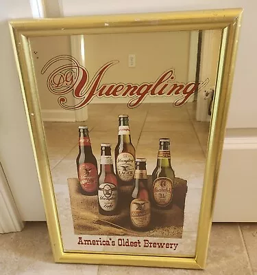 Vintage Yuengling America's Oldest Brewery RARE Beer Bottle Mirror • $100