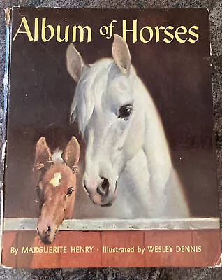 1951 Album Of Horses By Marguerite Henry First Edition Hardcover Equine VTG • $24.99