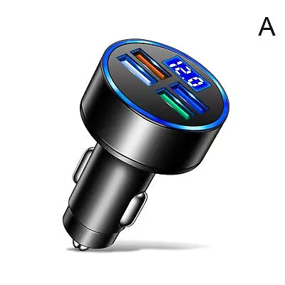 $3.30 • Buy 4USB LED Car Charger Digital Display Car Charger Multi-function Type-c Port NEW~