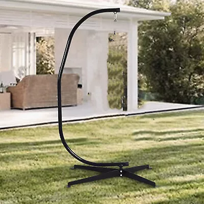 £95.93 • Buy Heavy Duty Hanging Swing Egg Chair Stand Strong Metal Hammock C-Stand W Buckle
