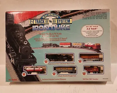 N Scale Bachmann Iron Duke  With Cars And E-z Track System 24005 • $85